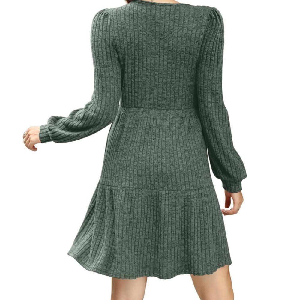 Long sleeve babydoll dress - Picture 4 of 5